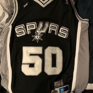 David Robinson black spurs jersey #50